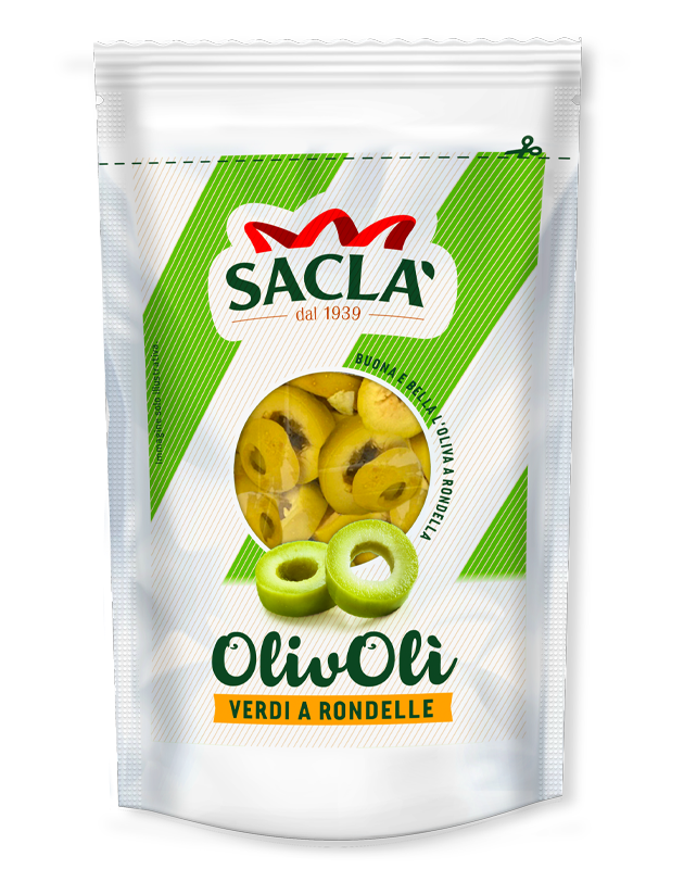 Saclà Olive Verdi a rondella 185GR