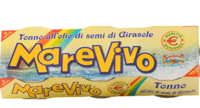 MAREVIVO TONNO OLIO DI GIRASOLE 3X 80GR