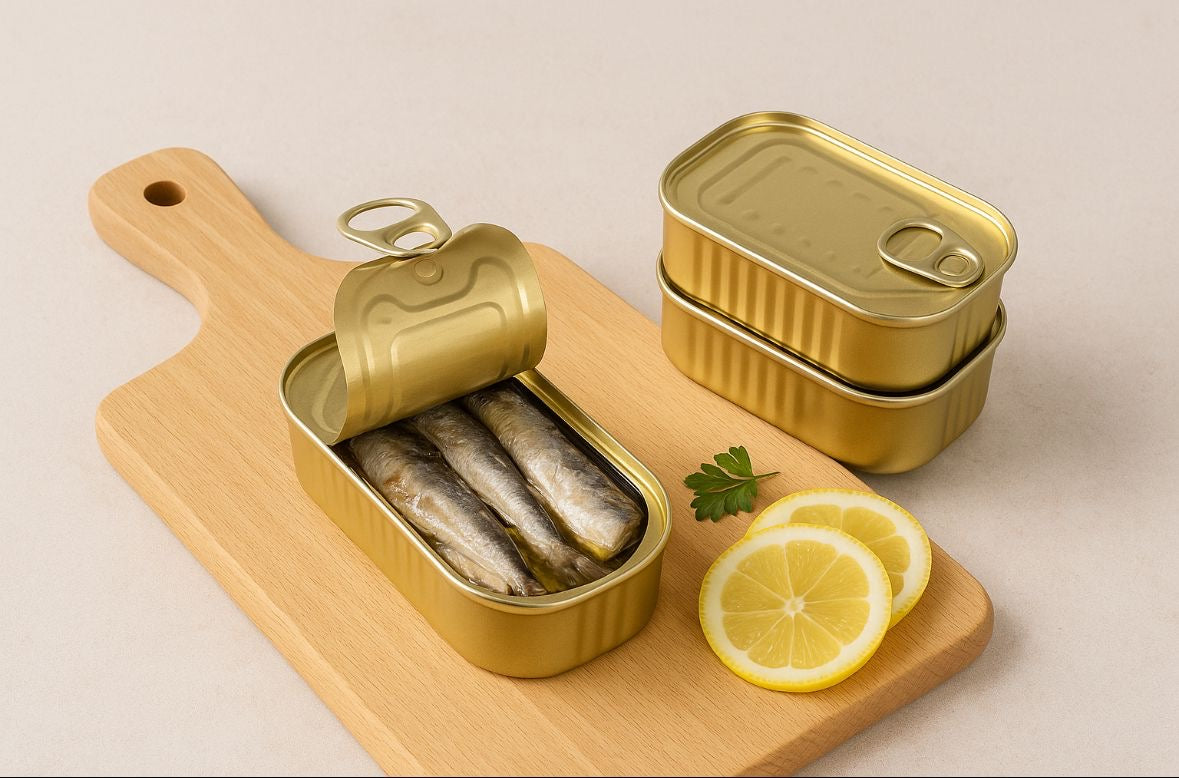 Glass and Canned Fish