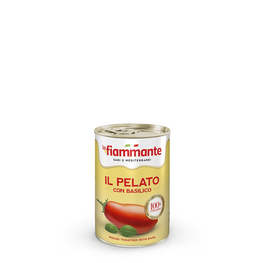 LA FIAMMANTE Peeled Tomato with Basil 400g