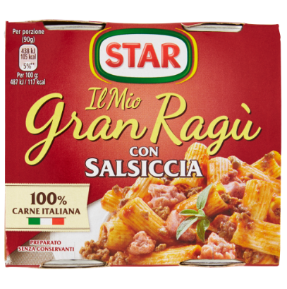 GRAN RAGU SAUSAGE 2X 180GR